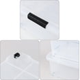 thumbnail image 3 of 50 L Large Plastic Under Bed Storage Containers, Clear Plastic Underbed Storage Bins with Wheels, 3-Pack, 3 of 7