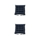 thumbnail image 3 of Cojín de asiento de lino Yuarrent Transpirable Cuadrado Reemplazo de algodón PP Sillón de oficina Silla de computadora Sofá Azul oscuro 2Conjunto, 3 of 6