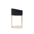 thumbnail image 6 of Manhattan Comfort Louvre Counter Stool with Steel Base in Black - Set of 2, 6 of 7