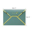 thumbnail image 2 of Uxcell B6 Luxury V Flap Gold Border Invitation Wedding Envelopes, Green 20 Pack, 2 of 5