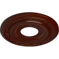 thumbnail image 3 of Ekena Millwork 20 5/8"OD x 6 1/4"ID x 1 3/8"P Lauren Ceiling Medallion (Fits Canopies up to 6 1/4"), Hand-Painted Brushed Mahogany, 3 of 6