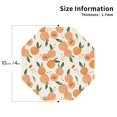 thumbnail image 2 of Honeii Peaches print Leather Coaster Set of 4, ideal for safeguarding your furniture from drinks spills and effortless cleanup-Octagon, 2 of 6