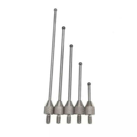 

5Pcs Carbide Contact Point For Dial Digital Indicator Depth Gauge Measurers 2Mm Digital Test Indicator Contact Point Stem Rod
