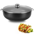thumbnail image 2 of Alpine Cuisine Non-Stick Dutch Oven 13 Quart with Glass Lid | Multi-Purpose Aluminum Caldero for Braising - Boiling - Stewing | Nonstick Coating with Black Finish | Ideal for All Serving Sizes Pot, 2 of 5