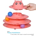 thumbnail image 3 of Plato giratorio Cat Toy con 6 bolas de 3 niveles UPSKY, 3 of 6