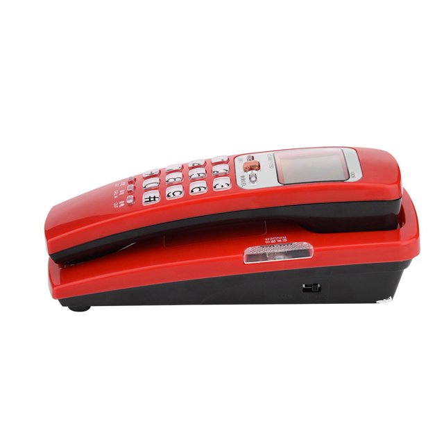LAFGUR Wired Telephone, Corded Phone, Efficient One-Key Function Practical FSK/DTMF Caller ID Office For Home