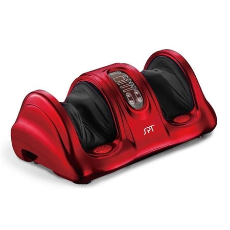 SPT AB-765RA Reflexology Foot Massager with Heat & Fir, Red