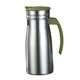 thumbnail image 2 of Hervidor aislado de acero inoxidable de 0,8 L, jarra de agua versátil para bebidas frías, Verde con asa, 2 of 9