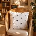 thumbnail image 5 of Halloween Pillow Covers, 18x18 inch White Ghost Throw Pillow Covers, Faux Fur Soft Couch Cushion Case, Fluffy Plush Accent Throw Pillow Case for Halloween Home Decor Indoor, 5 of 8