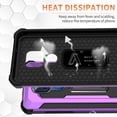 thumbnail image 3 of Moto G Play 2021 Case, Rosebono Hybrid Slim Colorful Armor Shockproof Impact Resistant Protective Cover Case With Kickstand For Moto G Play 2021 (Purple), 3 of 8