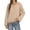 Khaki, variant on Knit Sweater for Women Striped Crew Neck Long Sleeve Casual Loose Fit| Casual style, fall and winter piece, soft acrylic cotton blend, ribbed hem, Y2K preppy look, soft and comfortable