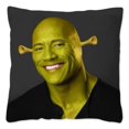 thumbnail image 1 of The Rock Face Dwayne funda de cojín para sofá, cubierta decorativa para el hogar, Actor americano Johnson, funda de almohada de poliéster, 1 of 4