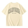 thumbnail image 2 of Kiijoy Girls Loose Casual T-Shirt California Printed Short Sleeve Crew Neck T Shirt, 2 of 3