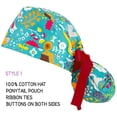thumbnail image 3 of Lroveb Nurse Caps for Women and Men Scrub Cap with Buttons Bouffant Hat Sweatband Womens Mens Hat, 3 of 4