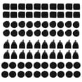 thumbnail image 2 of 80 Pcs Embout de Talon Haut TPU Polyuréthane Fer Silencieux Pratique Confortable Accessoires de Réparation de Chaussures, 2 of 14