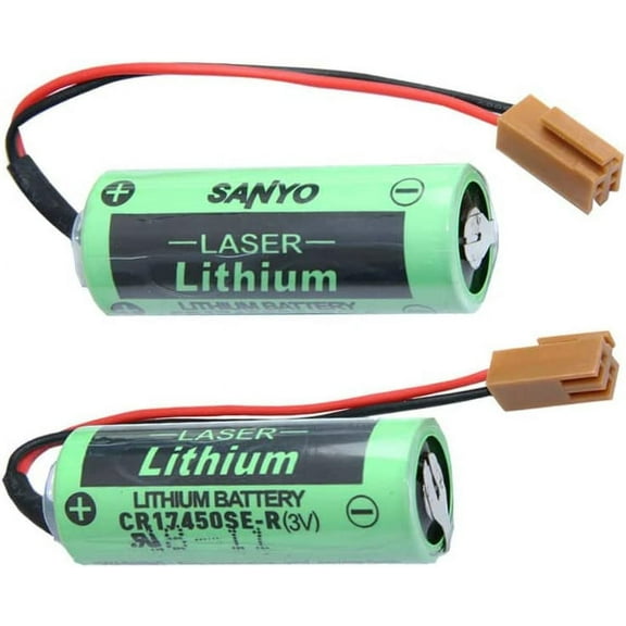 2PCS CR17450SE-R / A98L-0031-0012 3V 2500mah PLC Battery with Plug for FANUC 17*45.5mm