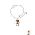 thumbnail image 2 of Delight Jewelry Resin Angel Bear - Silvertone Leaf Delicate Bracelet, 6.25+1.75", 2 of 4