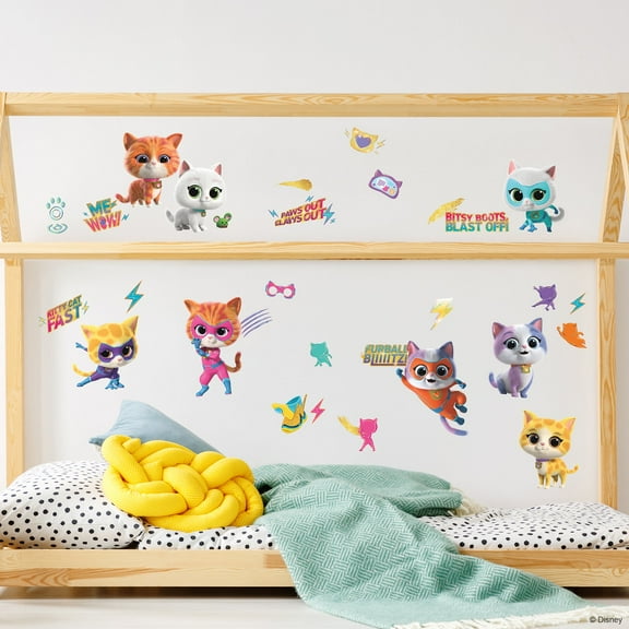 Disney Jr SuperKitties Wall Decal Kit