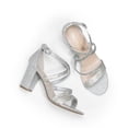 thumbnail image 4 of Sandalia DREAM PAIRS MADISON Plata con Pedrería Tacón 8 cm, 4 of 8