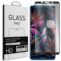 CoverON Huawei Mate 10 Pro Tempered Glass Screen Protector - InvisiGuard Series Full Coverage 9H with Faceplate (Case Friendly)