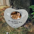 thumbnail image 4 of Kraoden Paw Print Pet Memorial Grave Marker with Photo Frame Slot, Personalized Outdoor Gift for Dogs & Cats, Lightweight Waterproof Resin Plaque for Garden or Indoor Use, 4 of 7