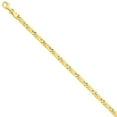 thumbnail image 3 of 14K Yellow Gold 5mm Hand-polished Fancy Link Chain, 3 of 5