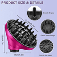 thumbnail image 2 of JuniShu Large Diffuser Attachment compatible with Dyson Airwrap Upgraded Bigger Diffuser Nozzle to Dryer Faster and Define Curls Hair,Rose, 2 of 8