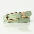thumbnail image 2 of Adjustable Vintage Western-Belts for Women Men Color:Green Size:One Size, 2 of 3