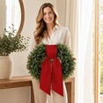 thumbnail image 6 of 55"L x 4.33"W Wreath Sash for Front Door, Christmas Ribbon Sashes for Wreaths Boxwood Garland Ribbon Bow for Yard Doorway Indoor Outdoor Farmhouse Home Decor, 6 of 6