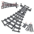 thumbnail image 4 of City Trains Flexible Tracks Forked Straight Curved Soft Rails Track Switch Building Block Bricks Kids DIY High-tech Creative Toy,Stytle R, 4 of 10