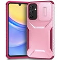 thumbnail image 4 of Rugged Case for Samsung Galaxy A15 5G with Slide Camera Cover & Drop Protection Pink, 4 of 6