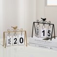 thumbnail image 5 of LCXmlly Flip Calendar Nordic Style Bird Decor Calendar: Metal Stand Perpetual Calendar, 5 of 5