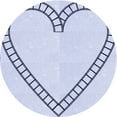 thumbnail image 1 of Ahgly Company Indoor Round Patterned Lavender Blue Area Rugs, 6' Round, 1 of 6