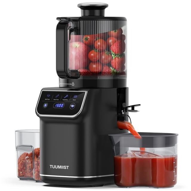 Extractora de Jugos TUUMIIST Cold Press 3L con Pantalla Táctil y Tolva de 16.5 cm