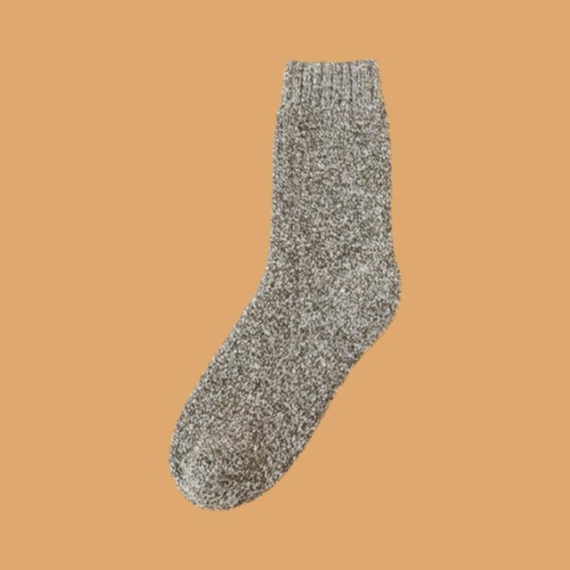 LUVCLS Calcetines gruesos y cálidos de cachemira para hombre, calcetines casuales de cachemira anticongelantes φв
