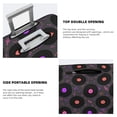 thumbnail image 3 of Lukts Vinyl Records Musical Notes for Elastic Travel Luggage Cover Suitcase Protector Bag,Anti-Scratch,Dust-Proof Washable Suitcase Sleeve For Kid Adult-Small, 3 of 7