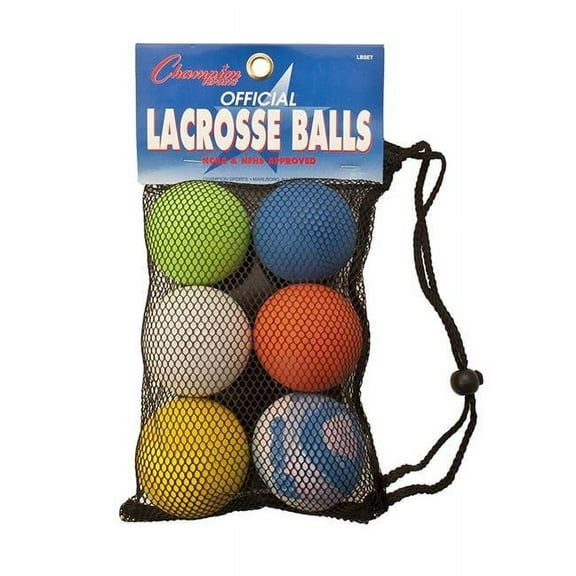 Champion Sports  Lacrosse Ball Official Size, Set of 6