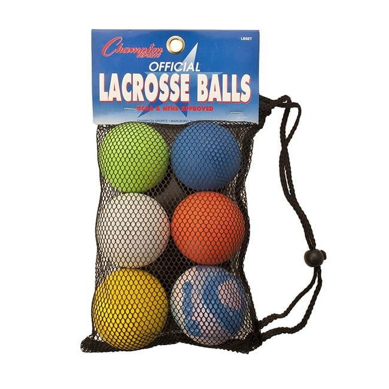 Champion Sports Lacrosse Ball Official Size, Set of 6