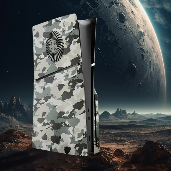 Peggybuy Cover Plates Dustproof Protective Shell Cover for PS5 Slim Digital/Disc Edition