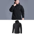 thumbnail image 3 of Chaqueta de senderismo Softshell para hombre con capucha, forro ligero, impermeable, capa superior 2xl Zulema Chaqueta de hombre, 3 of 7