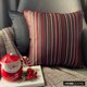 thumbnail image 2 of Fundas de almohada decorativas, 30 x 30 cm (12 x 12 pulgadas), tela jacquard roja, diseño de rayas cuadradas, estilo moderno - Rayas derechas, 2 of 8
