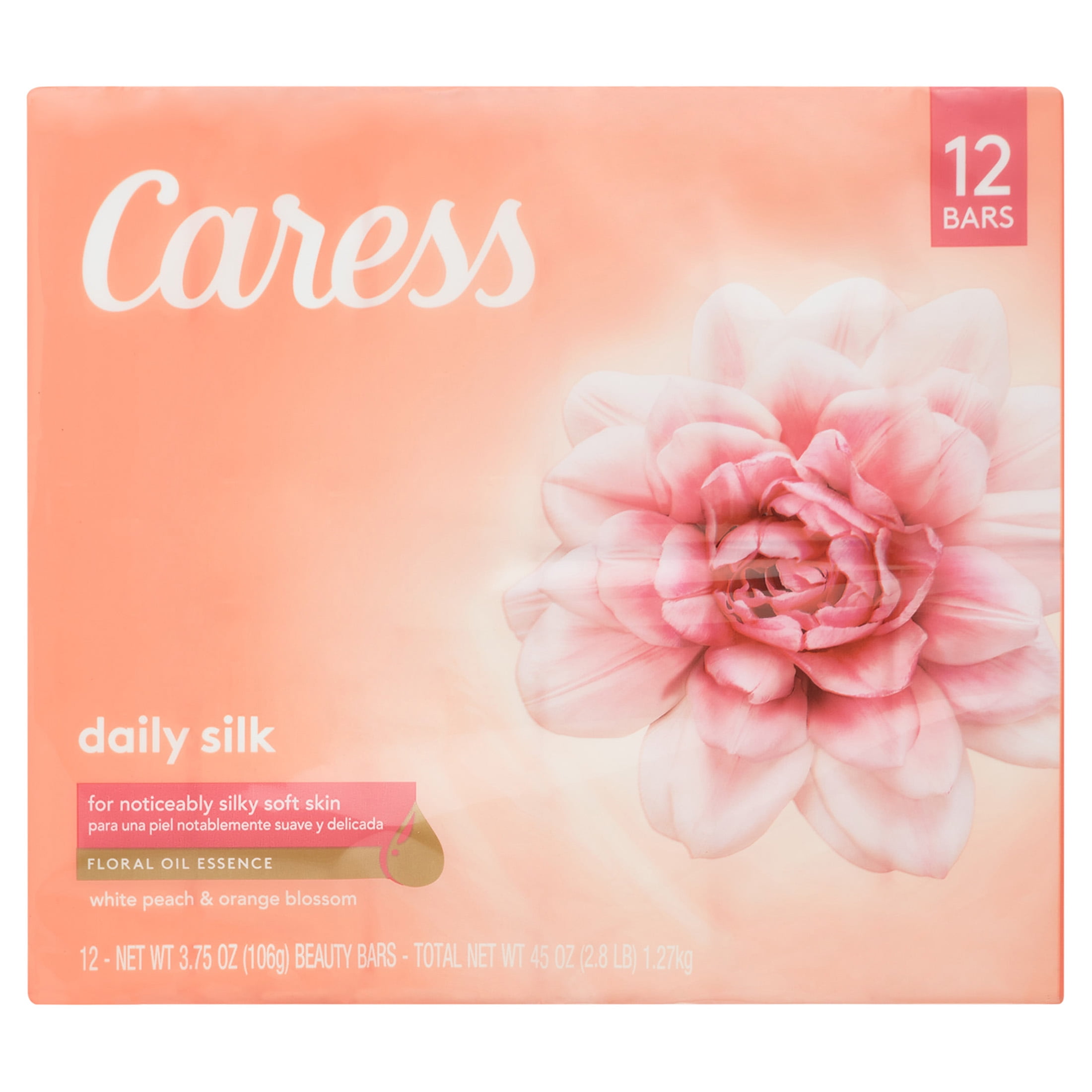 Caress Daily Silk Beauty Bar 3.75 Oz 12 Bars