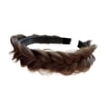 thumbnail image 1 of Diadema para El Cabello, Diadema Ancha, Peinado para El Cabello, Banda para El Cabello Gruesa, Banda para El Cabello para M marrón claro, 1 of 8