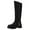 Black, variant on Rokment Knee High Winter Boots for Women Cold Weather Fashion Waterproof Zipper Puffers Warm Fleece Lined Fleece Lined Platform Wide Calf Long Tall Dress Boots Black Size 6.5