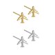 thumbnail image 5 of Sonducket Elegantes aretes de avión: agrega un toque único a la apariencia Insignias Avión Dainty Gold 1 Type3 NO3, 5 of 6