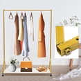 thumbnail image 2 of ToppiJoy Clothes Retail Heavy Duty Garment Racks, Metal Clothing Store Hanger Storage Shelves, Modern Floor-Standing Display Rack for Laundry Style 3, 2 of 25