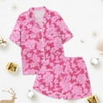 thumbnail image 4 of Ensemble de Pyjama pour Filles Imprimé Manches Courtes à Boutons Ensemble de Vêtements d'Intérieur Ensemble de Pyjamas Mode pour Filles Pyjamas pour Garçons Garçons Filles Mode, 4 of 5