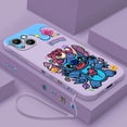 thumbnail image 5 of Disney Stitch Anime para Apple iPhone 15 14 13 12 11 XS XR X 8 7 Pro Max Plus Mini Liquid Left Rope Phone Case, 5 of 5