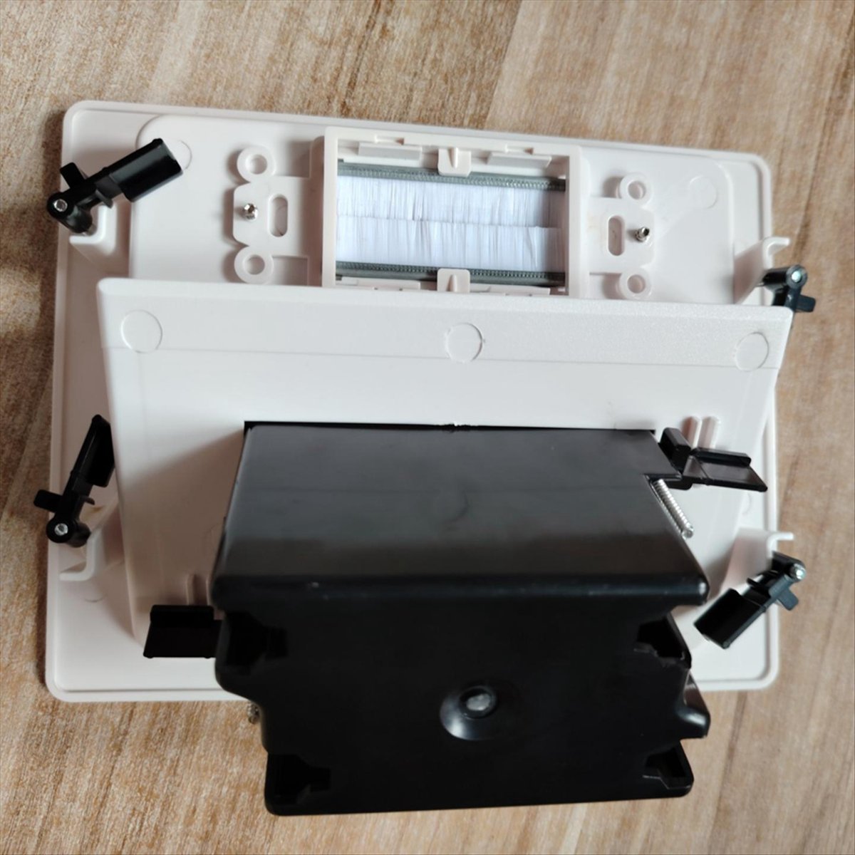 Recessed Outlet Box in Wall Cable Management Kit 15A 125V Hide TV Power Cables & Low Voltage Wires Behind the Wall