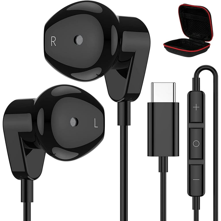 Empirisk ly bryllup USB C Headphones for Samsung S22 S21 Ultra Z Flip4 3 Fold4 3,HiFi Stereo Type  C Earphones Wired Earbuds with Mic - Walmart.com